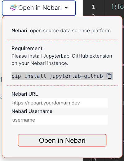 The Nebari-server Option in Code-Generator App